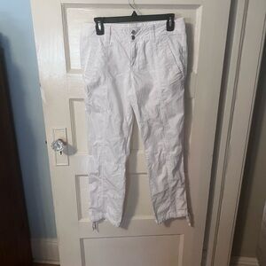 Ralph Lauren White Cotton Cargo Pants